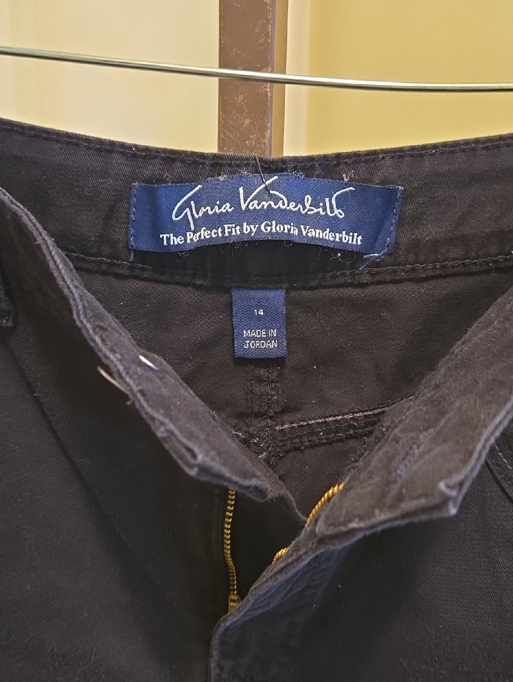Gloria Vanderbilt Women's Black Denim Jean Shorts